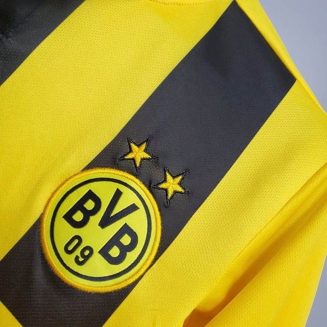 Maillot Borussia Dortmund Rétro 12/13 Amarela et Noir