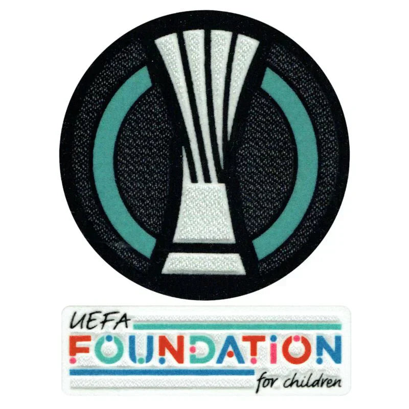 Patch de la Ligue Europa Conférence + Ensemble d'emblèmes de la Fondation - 21/22