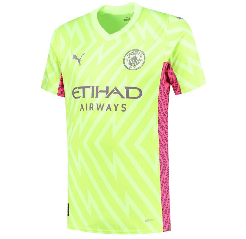 Maillot Manchester City Gardien 23/24 Vert et Rose