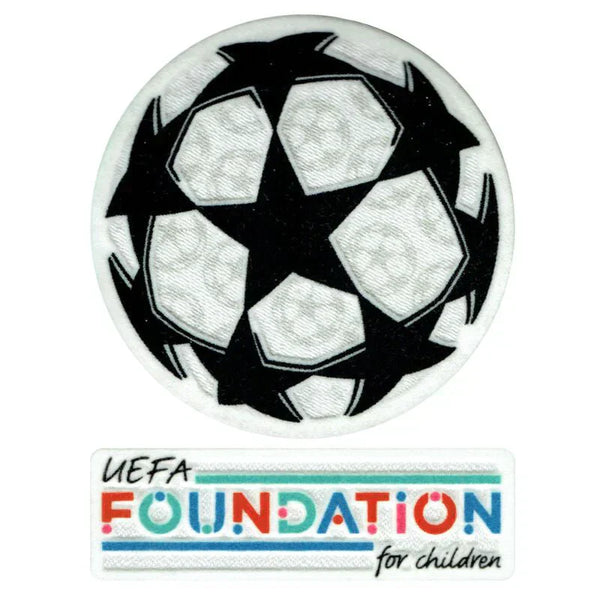 Écusson UCL Starball + ensemble d'insignes de la Fondation UEFA - 21/23