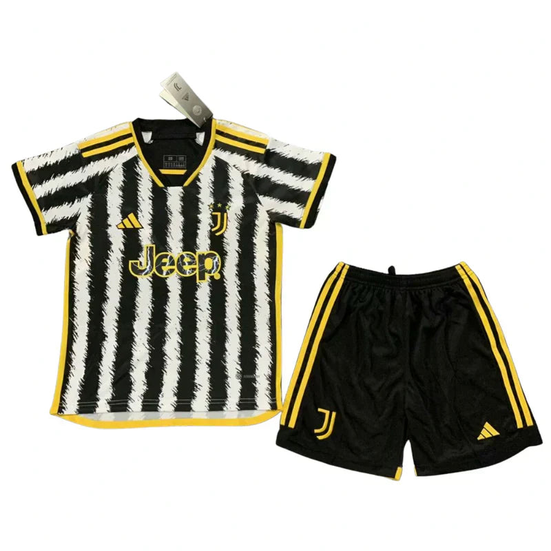 Trousse pour enfants Juventus I 23/24 - Preto, Blanc et Jaune